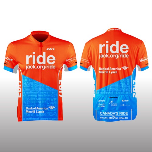 Design Cycling Jerseys for over 900 riders at the 2017 Jack Ride ...