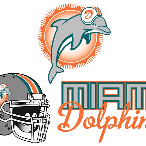 99designs community contest: Help the Miami Dolphins NFL team re-design its logo! Design réalisé par nino21220