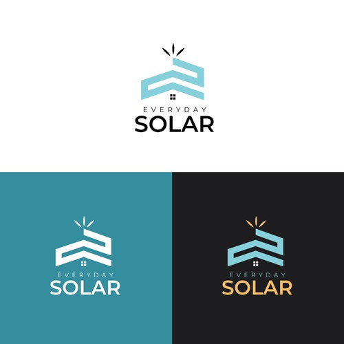 Everyday Solar Logo Design Diseño de designerbd360