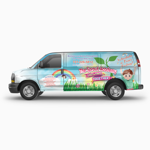 15 passenger van wrap for preschool デザイン by MSFTSWOLF✅