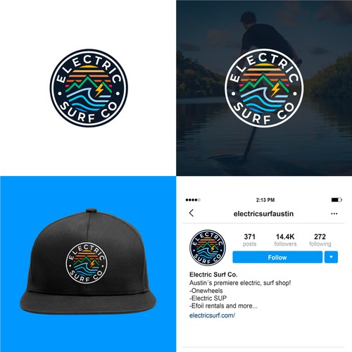 Electric Surf Co - design a fun lifestyle brand! Design by Jonathan Torin™