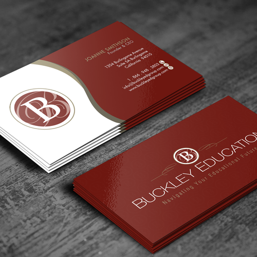 Buckley Education An Educational Consulting Firm Business Card Contest