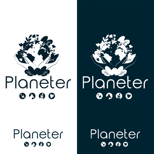 Create an inspiring logo for Positive Planet People Design by Ameline Studio