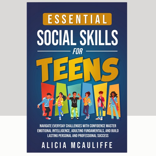 Design an engaging and creative book cover for a book on Life Skills for Teens Design by Arrowdesigns