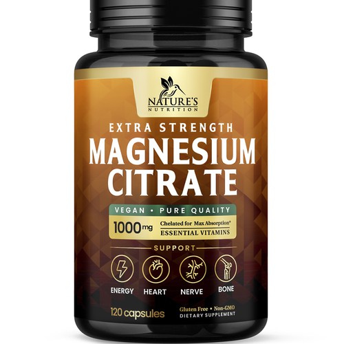 Premium Magnesium Citrate Design needed for Nature's Nutrition Design by Davi Giolo ★