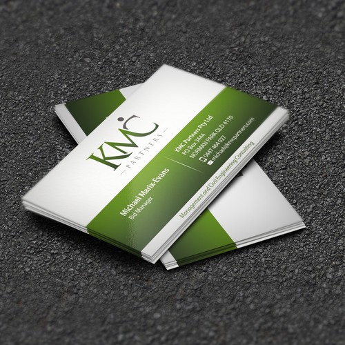 KMC Partners Business Card Design Design by AYG design