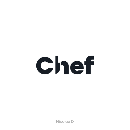 "CHEF": Food & Cooking Social Media Logo Design by Nicolae D