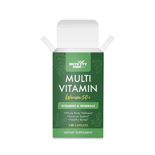 Design Design a premium packaging for Multivitamin for women 50+ brand for Nigerian Consumers di creationMB