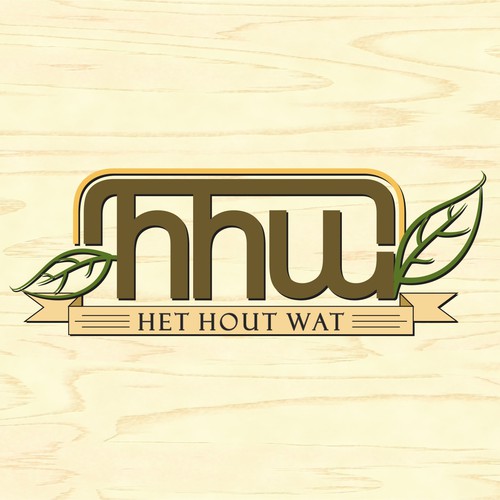 Een verrassend ontwerp voor Het Hout Wat houtbewerking Logo