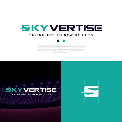 A Startup using drone tech to advertise in the sky Design by CHICO_08