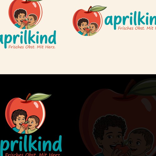 "Obst mit Persönlichkeit: gestalte unser aprilkind Logo" winning T-shirt
