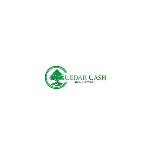 Website logo for house buying company www.cedarcashhomebuyers.com Design by DeersCreative