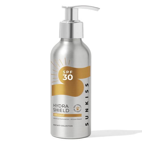 Luxury Sunscreen Label Design by emmafoo