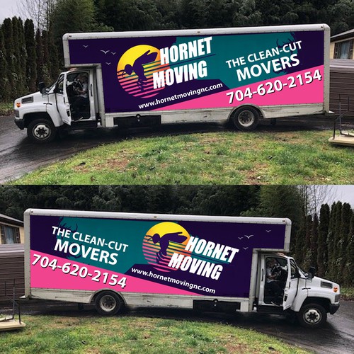Hornet Moving truck Wrap Design by Logicainfo ♥