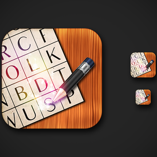 iOS Icon: LDS Word Search game Design by OKT8