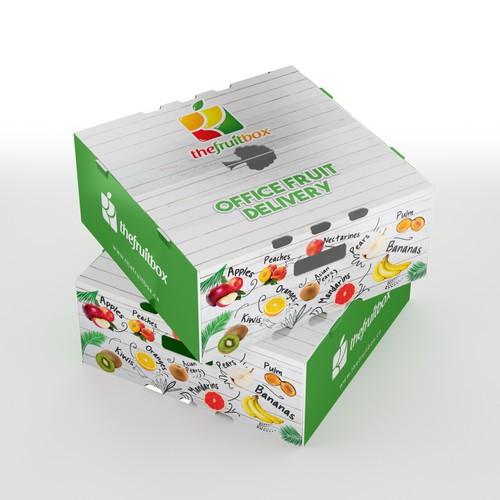 Professional Design for Cardboard Fruit Box Packaging Design by CUPEDIUM