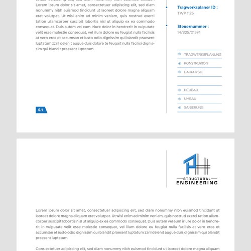 Word Template 2 Pages, PH Structural Engineering Design by Budiarto ™