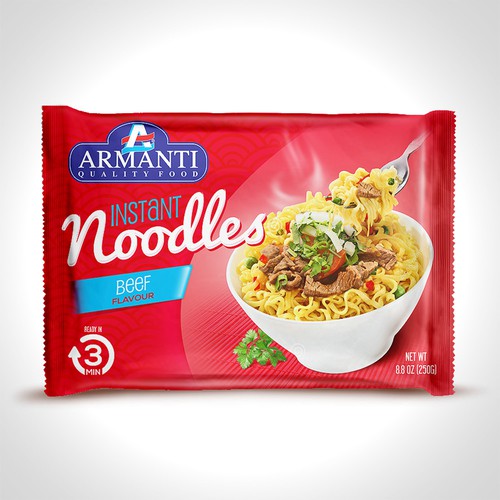 New Armanti Instant Noodles Design by tomdesign.org