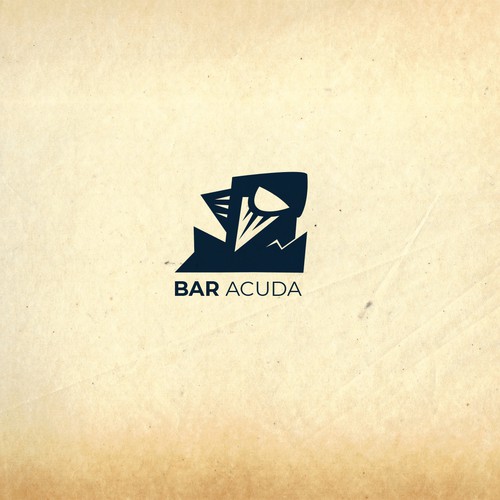 Logo for BAR ACUDA beach bar Design by Konani