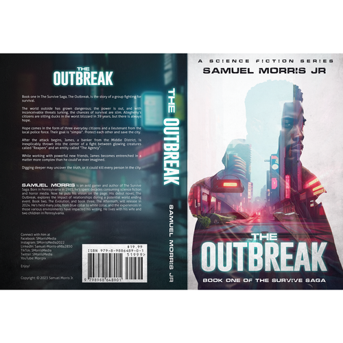 Sci-fi book cover with horror elements needed. Design by 【E-Django】