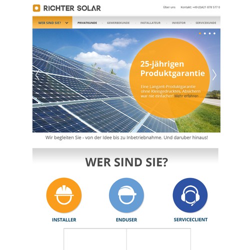 Proposta di design per un contest della categoria Design di sito web realizzata da Driller