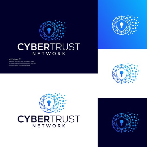 Design for the CyberTrust Network, an innovative platform designed to build trust and change lives Design by sthirteen