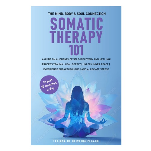 Beautiful & powerful book cover with a lotus flower design Design by 99_master