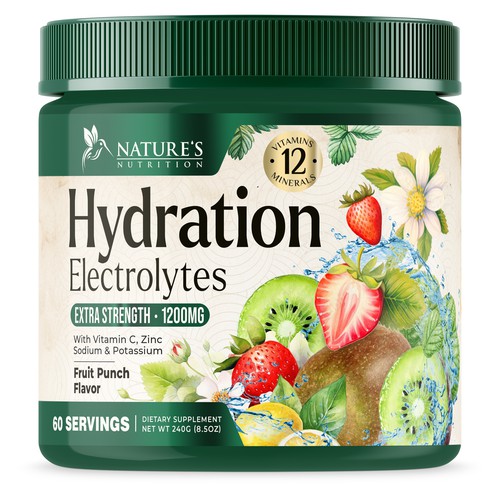 Hydration Electrolytes Design Needed for Nature's Nutrition Design by UnderTheSea™