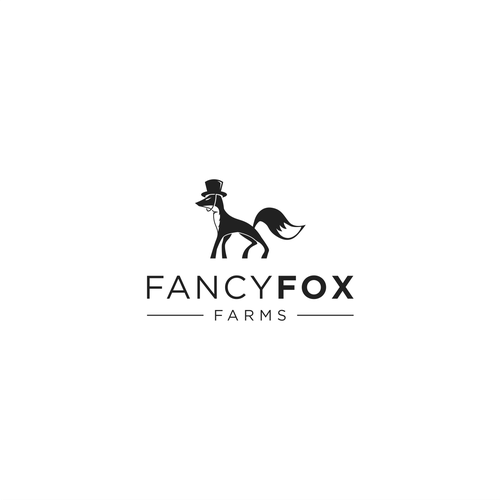 The fancy fox who runs around our farm wants to be our new logo! Design by up23