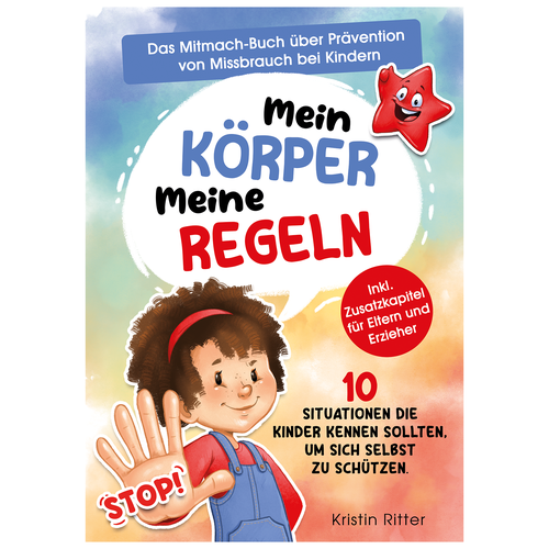 Design a beautiful book cover for a children's book about the prevention of child abuse Design by FARBENSPIEL Illustration