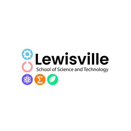 Lewisville SciTech Logo Design by logorilla™