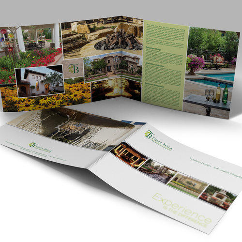 Create an upscale brochure for Terra Bella Landscape Architecture Design by Bovan