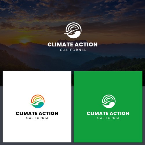 Climate Action California Logo Diseño de Artoware