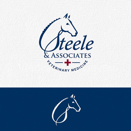 Equine Sports Medicine Veterinary Practice looking for a strong logo - Sophisticated. Abstract. Clean Lines. Emblem Pref Design by Painted Pony Studios