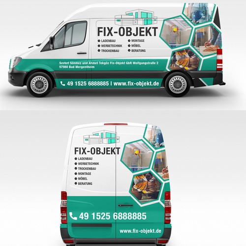 Wir brauchen eine aussagekräftige fahrzeug werbung, eine die sich von den  standarts stark unterschei, Car, truck or van wrap contest