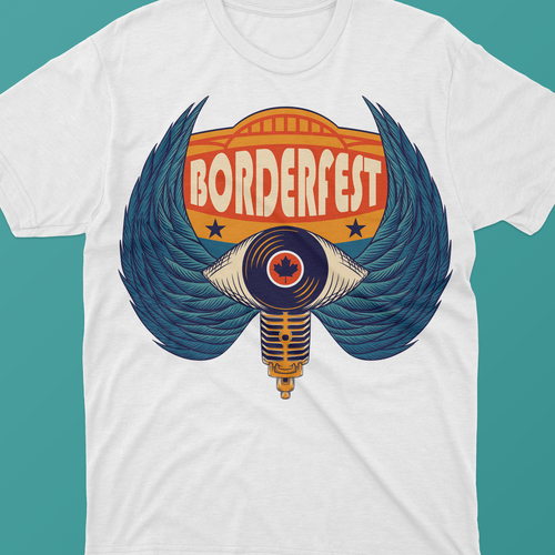 Vintage Style T-Shirt Design for a Music Festival Design by Dimz Dhimaz