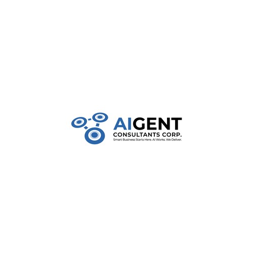 AI Agent Company: Appealing to small to medium sized businesses. Design by oakbrand™