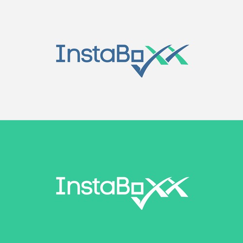Instaboxx logo Design by LAYOUT.INC