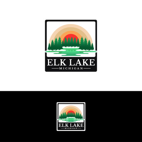 Design a logo for our local elk lake for our retail store in michigan デザイン by Psypen