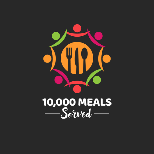 100,000th Meal Served Design by M. Fontaine