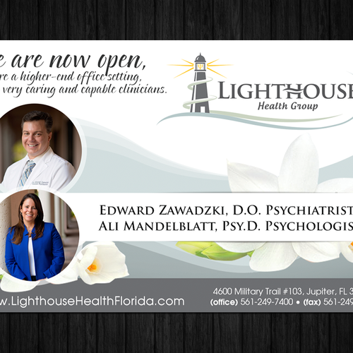 Create a professional ad for a new mental health practice Design by arnhival