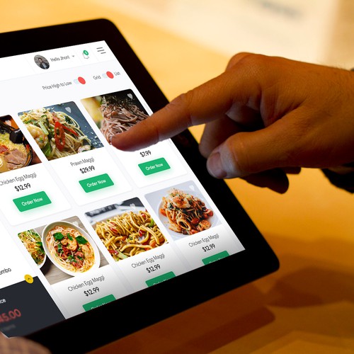 DIGITAL MENU FOR RESTAURANTS (IPAD FORMAT FOR RESTAURANT PATRONS) Design by FuturisticBug