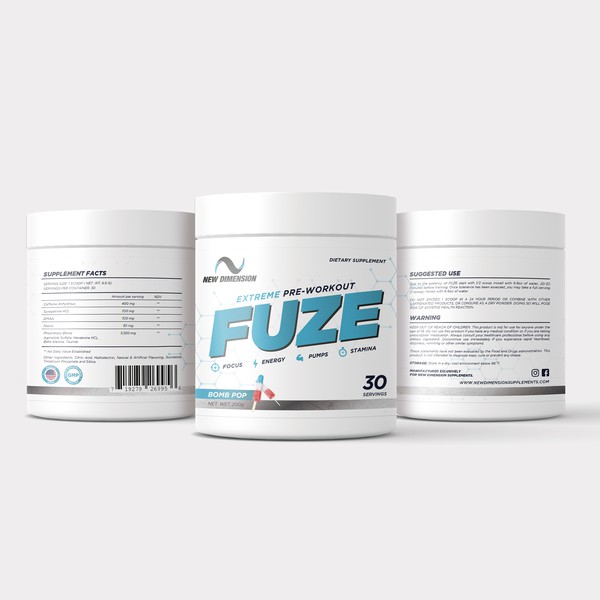 Make my energy supplement label the coolest on the shelf