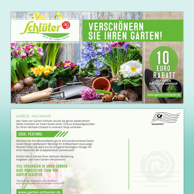 Reactivation Flyer For A Gardening Shop Postcard Flyer Or Print