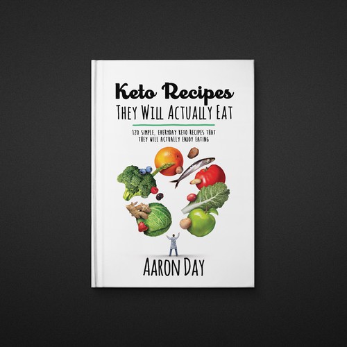 Diseño de Design Healthy Ketogenic Recipe Book Cover de danc