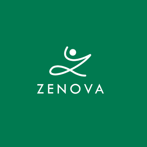Zenova Logo: Revolutionary suite of health and wellness mobile apps Diseño de rk43_lab