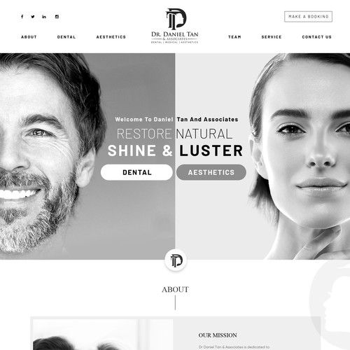 Design di Please design a website that is sleek and interesting. No typical dental/medical web di OMGuys™