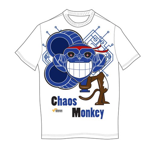 Design di Design the Chaos Monkey T-Shirt di Javamelo