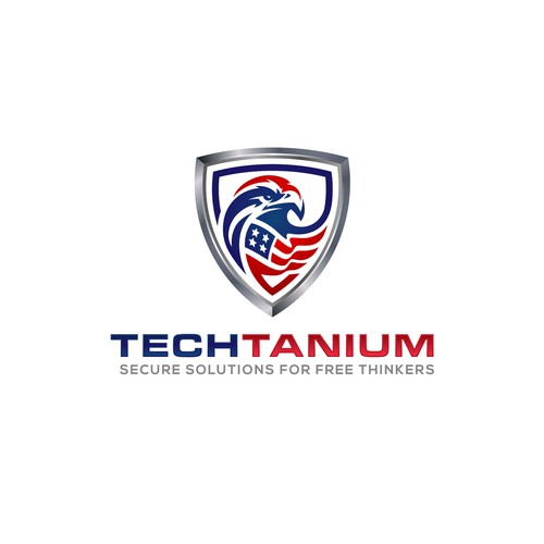 Techy-abstract design showing our patriotic coloring! Design von Fierda Designs