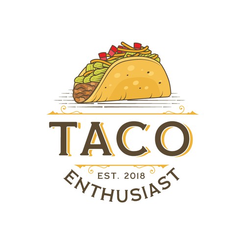 TACO ENTHUSIAST LOGO Design by K Petrova